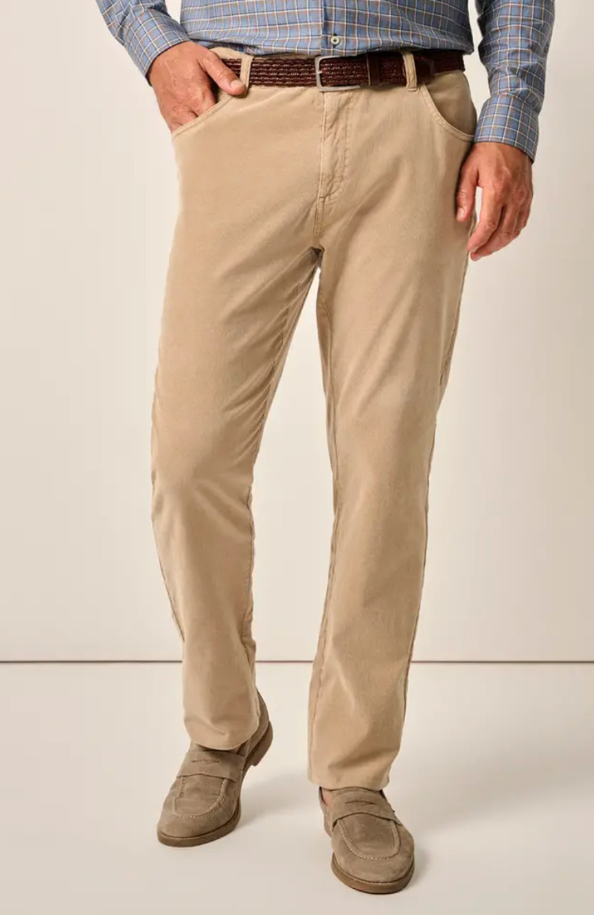 NEW JOHNNIE-O KHAKI HARKERS CORDUROY PANTS SIZE 40W X 32L 40 X 32